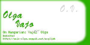 olga vajo business card